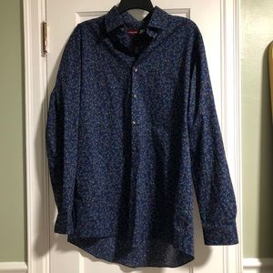 JF J. Ferrar Floral Dress Shirt